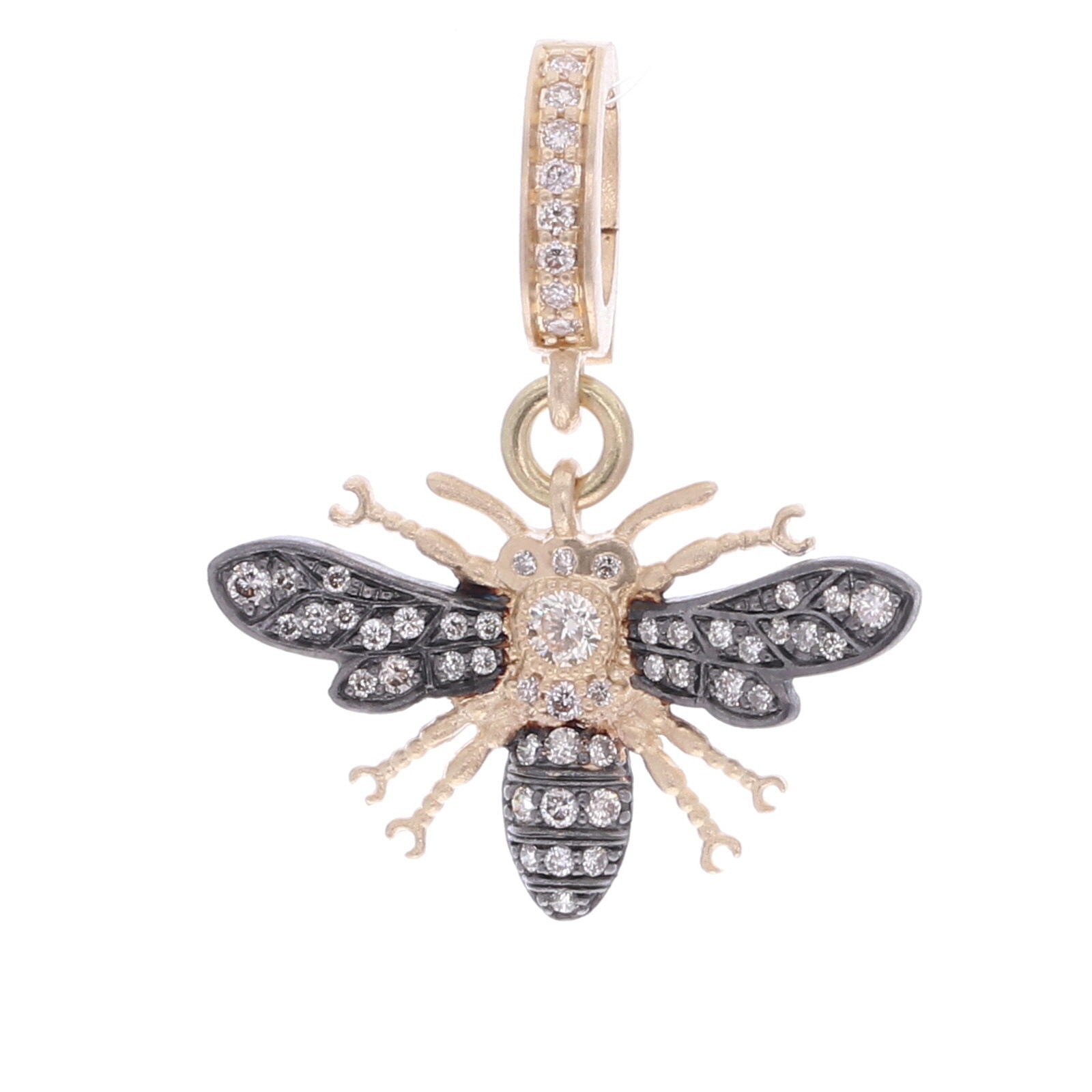 Classic Bee Pendant Black Rhodium