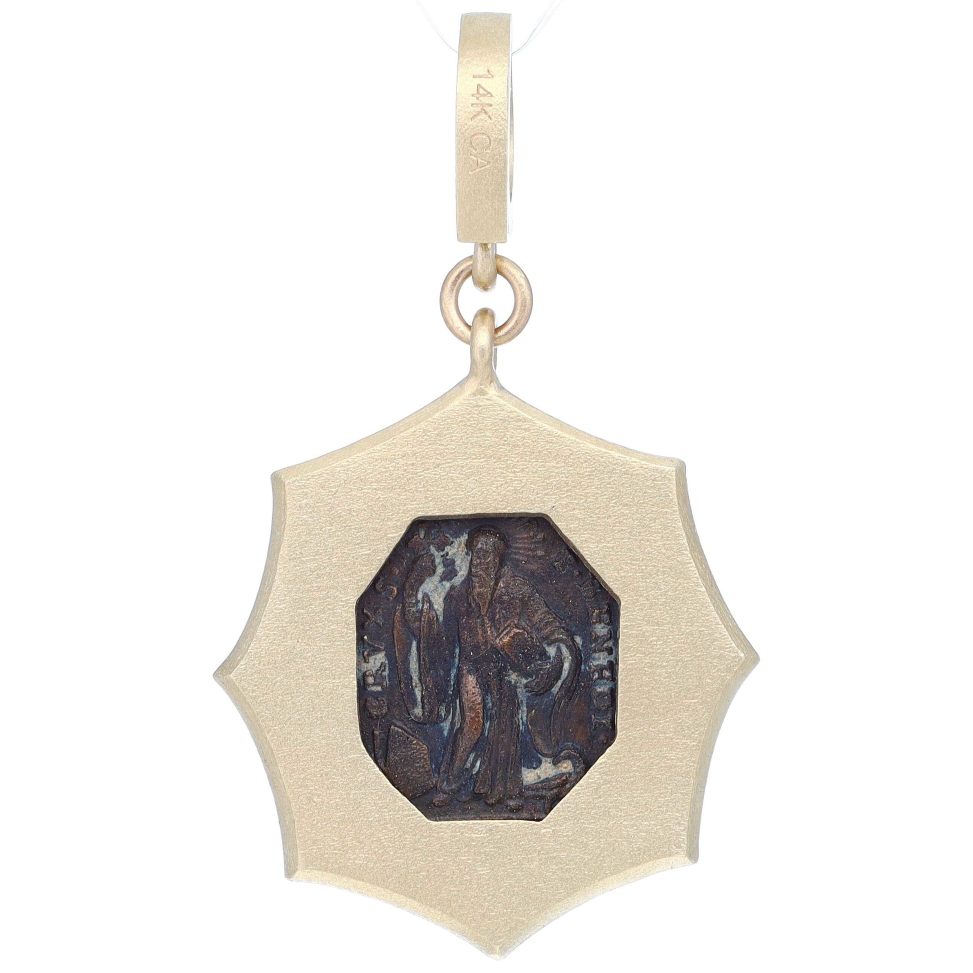 Antique St Benedict Medal Pendant