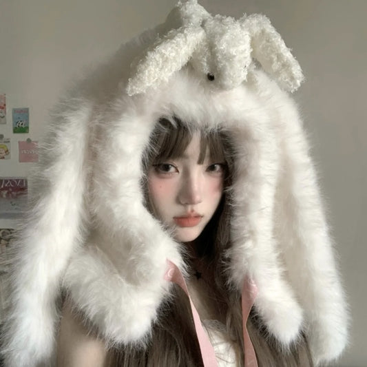 Fluffy soft earmuffs for autumn and winter, perfect for cold weather protection.